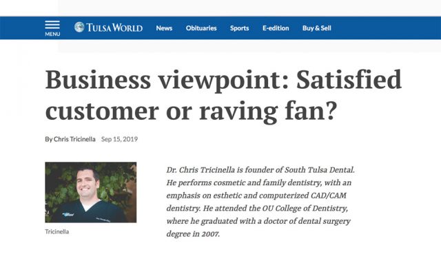 South Tulsa Dental - Chris Tricinella for the Tulsa World Business Viewpoint