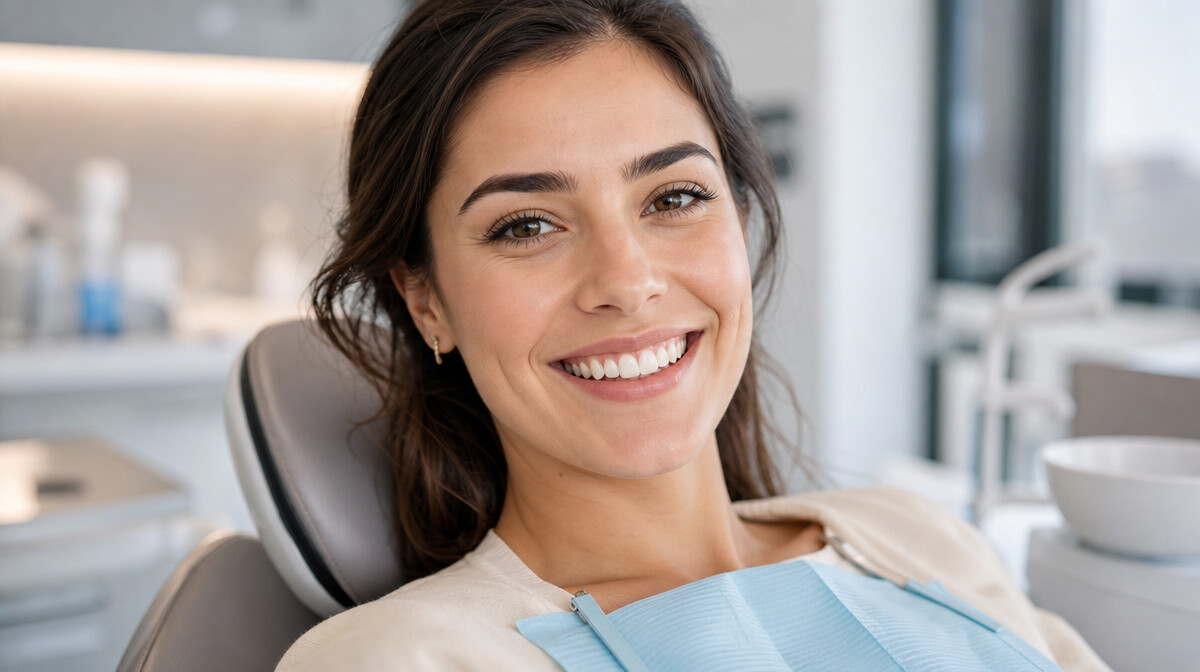 Professional teeth whitening results at South Tulsa Dental in Tulsa Oklahoma